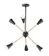 Maxim Lovell 6 Light Pendant Model: 11266BKSBR
