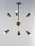 Maxim Lovell 6 Light Pendant Model: 11266BKSBR