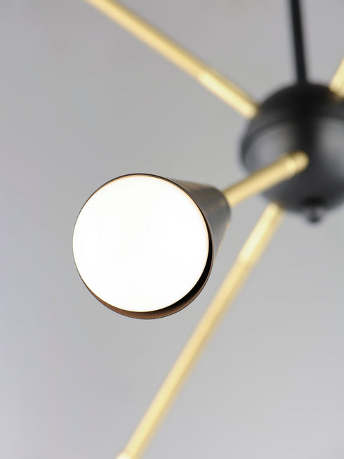 Maxim Lovell 6 Light Pendant Model: 11266BKSBR