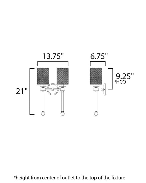 Maxim Lucent Wall Sconce Model: 16108WTCLHR