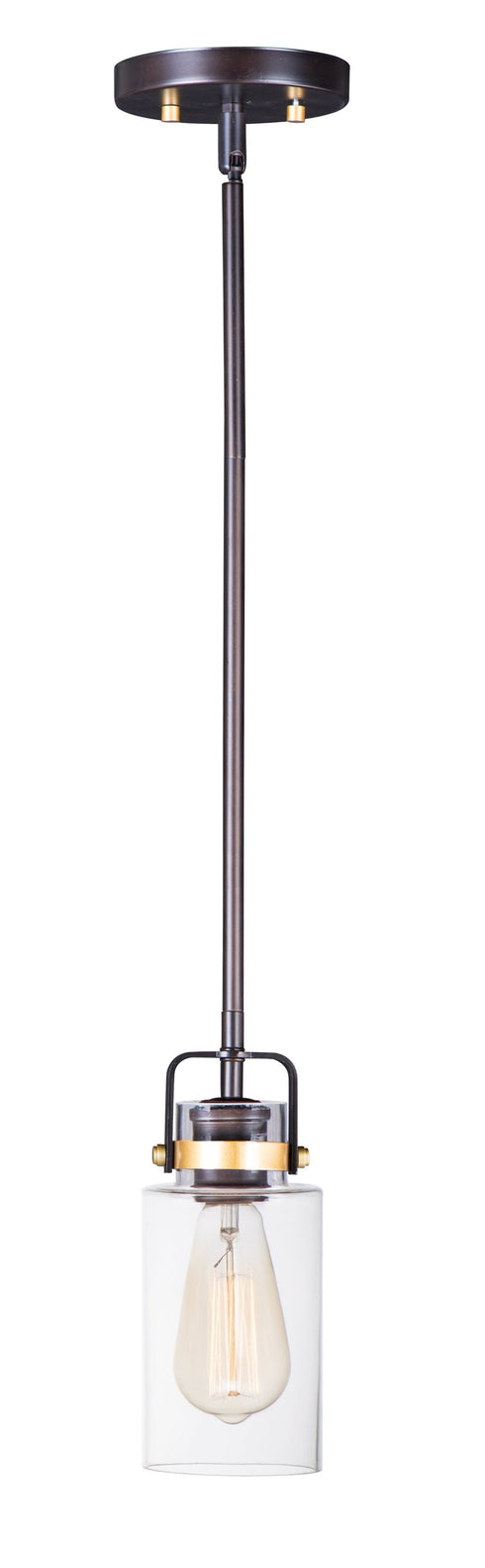 Maxim Magnolia 1 Light Mini Pendant Model: 91070CLBZGLD