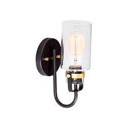 Maxim Magnolia Wall Sconce Model: 30170CLBZGLD
