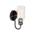 Maxim Magnolia Wall Sconce Model: 30170CLBZGLD