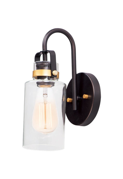 Maxim Magnolia Wall Sconce Model: 30170CLBZGLD