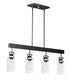 Maxim Magnolia Linear Pendant Model: 30176CLBZGLD