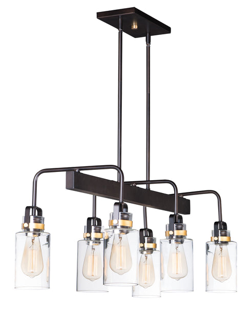 Maxim Magnolia Linear Pendant Model: 30177CLBZGLD