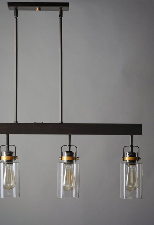 Maxim Magnolia Linear Pendant Model: 30176CLBZGLD