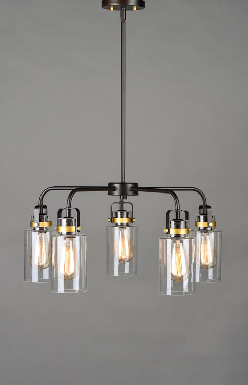 Maxim Magnolia Multi Light Pendant Model: 30175CLBZGLD