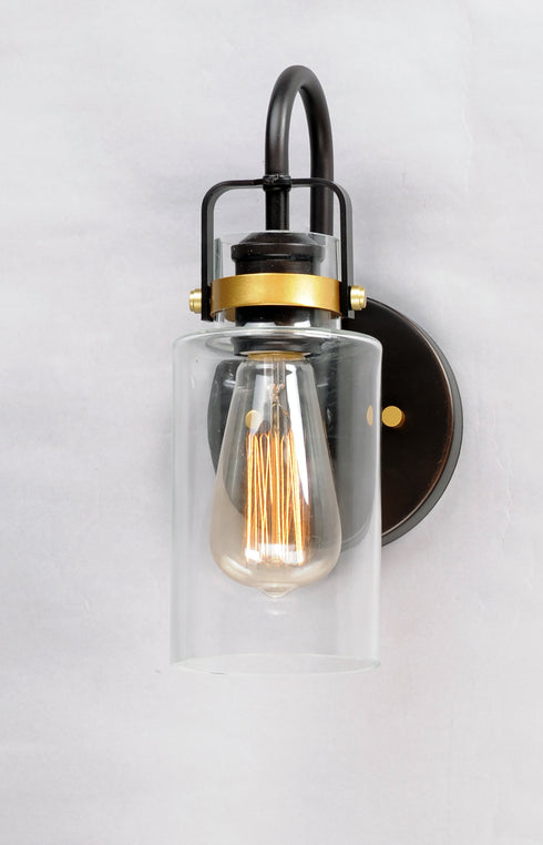 Maxim Magnolia Wall Sconce Model: 30170CLBZGLD