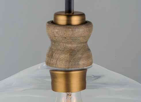 Maxim Nelson 1 Light Pendant Model: 10100CLWOAB