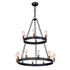 Maxim Noble 16 Light Chandelier Model: 26277BKNAB