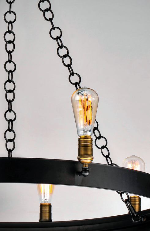 Maxim Noble 16 Light Chandelier Model: 26277BKNAB