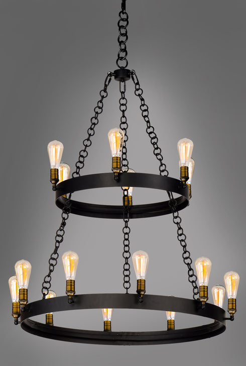 Maxim Noble 16 Light Chandelier Model: 26277BKNAB