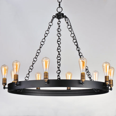 Maxim Noble Chandelier Model: 26275BKNAB/BUI