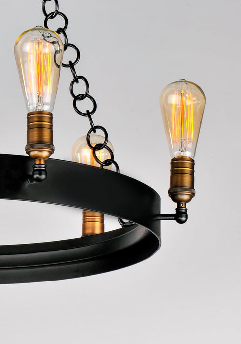 Maxim Noble Chandelier Model: 26276BKNAB/BUI