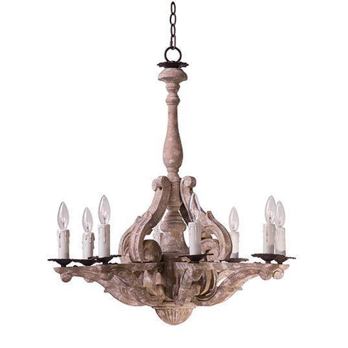 Maxim Olde World Single Tier Chandelier Model: 39617SW