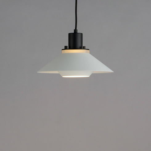 Maxim Oslo 11.75 Inch 1 Light Small Pendant Model: 11410BKWT