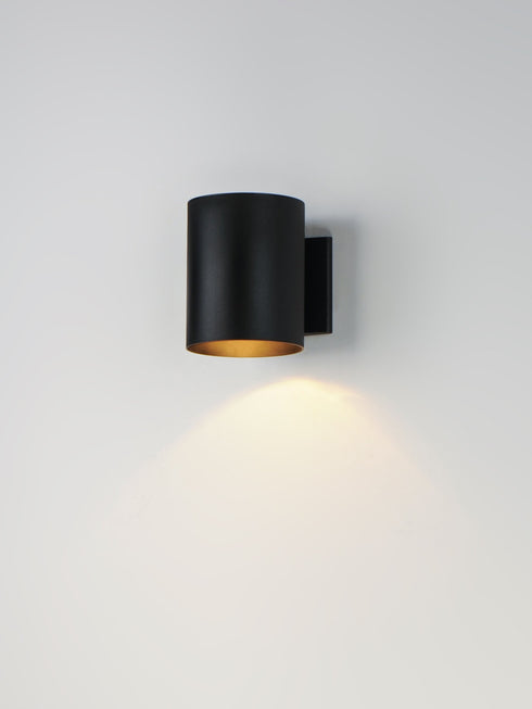 Maxim Outpost 1 Light 7.25 Inch High Outdoor Wall Model: 26101BK