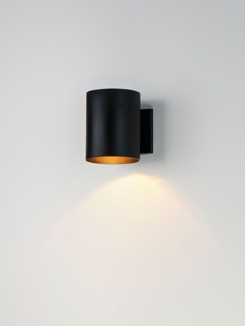 Maxim Outpost 1 Light 7.25 Inch High Outdoor Wall Model: 26101BK