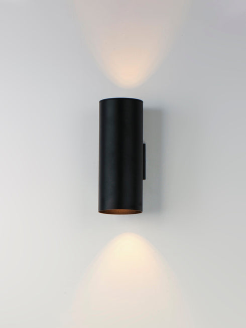 Maxim Outpost 2 Light 15 Inch High Outdoor Wall Model: 26103BK