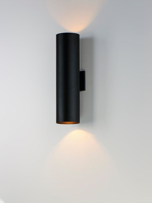 Maxim Outpost 2 Light 22 Inch High LED Outdoor Wall Model: 86405BK