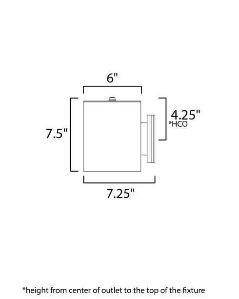 Maxim Outpost Outdoor Wall Mount Model: 26101BZ