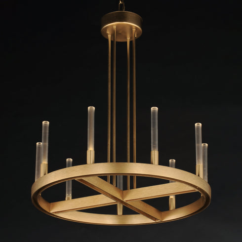Maxim Ovation Single Tier Chandelier Model: 16162CRGLD