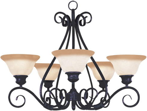 Maxim Pacific Single Tier Chandelier Model: 2655MRKB