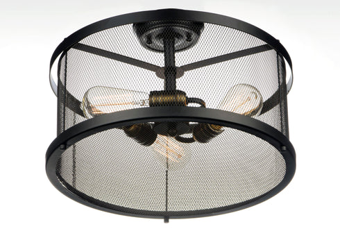 Maxim Palladium Semi Flush Mount Model: 20110BKNAB/BUI