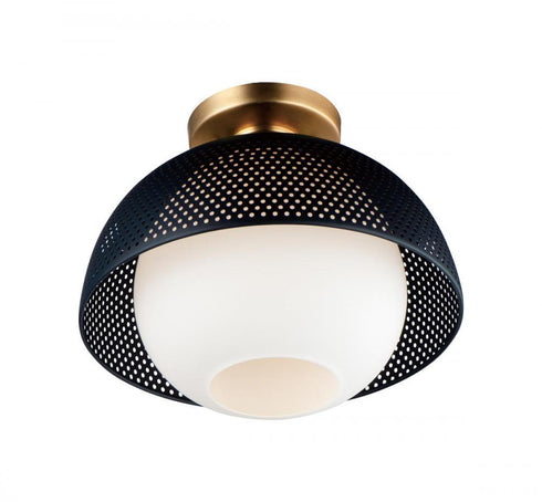 Maxim Perf 1 Light Flush Mount Model: 10083WTBKSBR