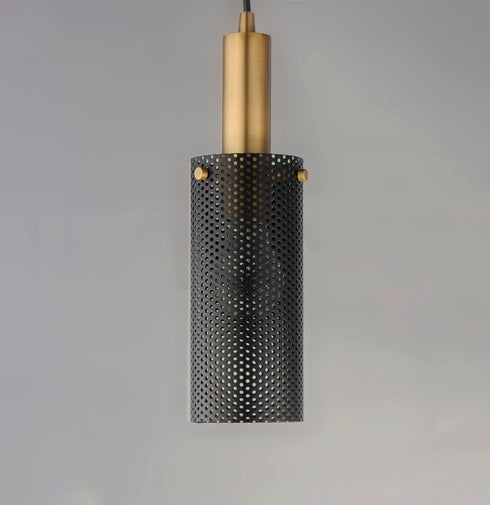 Maxim Perf 1 Light Mini Pendant Model: 10081BKSBR