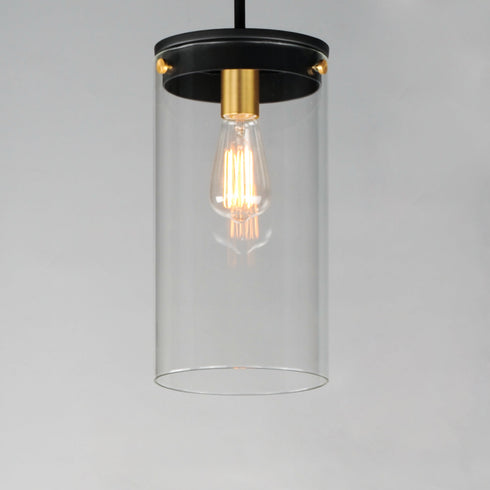 Maxim Pinn Single Pendant Model: 12408CLBKSBR