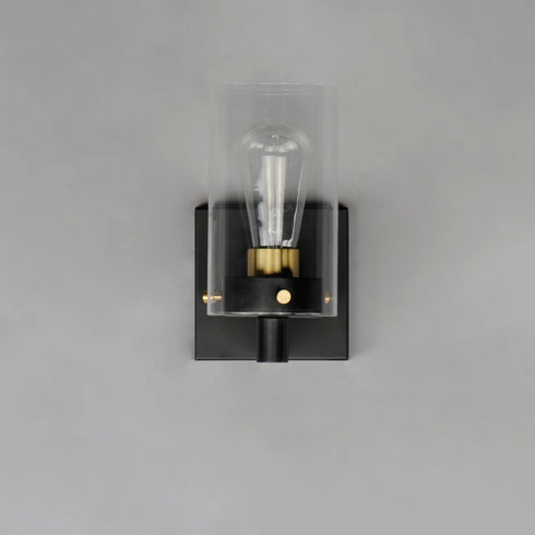 Maxim Pinn Wall Sconce Model: 12401CLBKSBR
