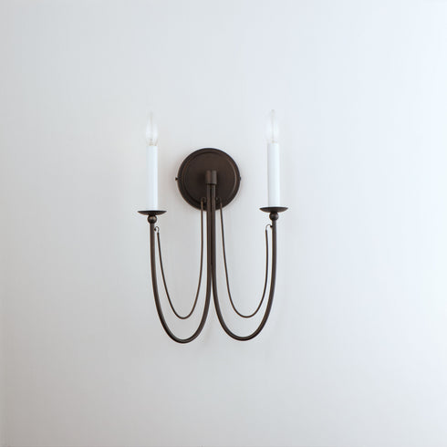 Maxim Plumette 2 Light Wall Sconce Model: 12161CHB