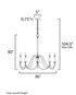 Maxim Plumette Chandelier Model: 12168CHB/CRY