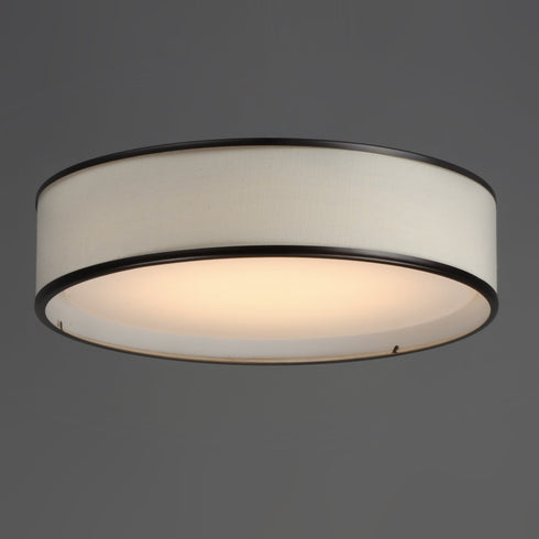 Maxim Prime 16 Inch Wide LED Flush Mount 120 277v Model: 10231OMOI