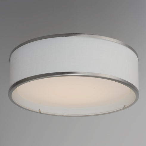 Maxim Prime 16 Inch Wide LED Flush Mount 120 277v Model: 10231OMOI