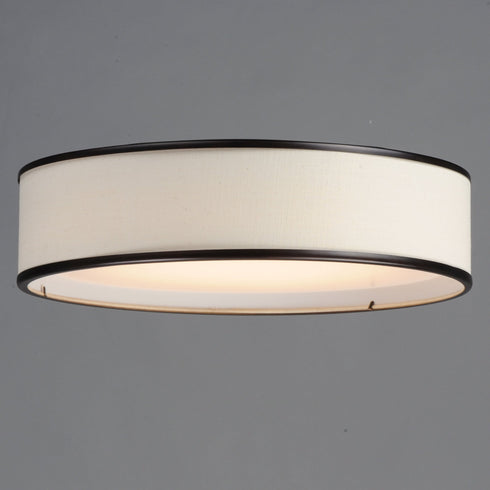 Maxim Prime 20 Inch Wide LED Flush Mount 120 277v Model: 10233OMOI