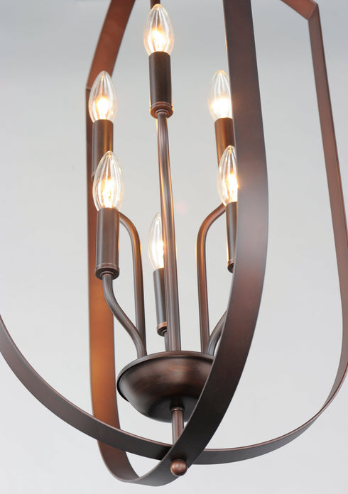 Maxim Provident 6 Light Chandelier Model: 10039BK