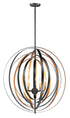 Maxim Radial 5 Light Pendant Model: 28675BKGLD