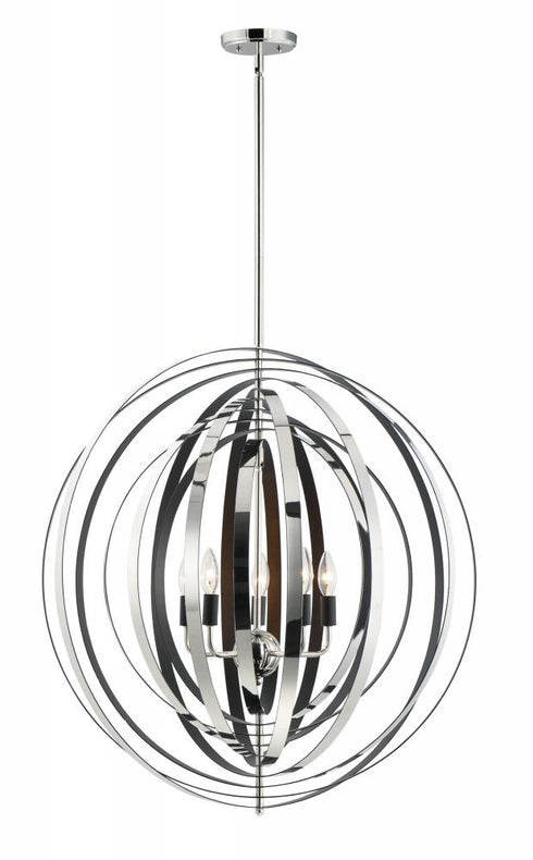 Maxim Radial 5 Light Pendant Model: 28675BKGLD