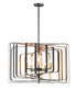 Maxim Radial 5 Light Pendant Model: 28677BKGLD