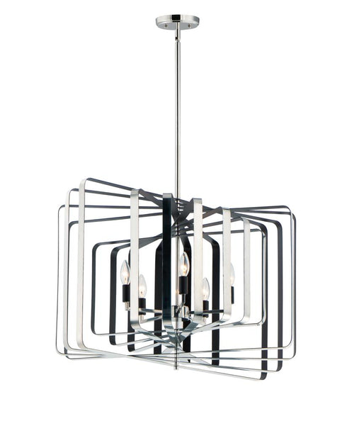 Maxim Radial 5 Light Pendant Model: 28677BKGLD