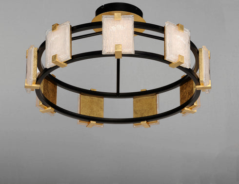 Maxim Radiant 9 Light LED Flush Mount Model: 39530CYBKGL