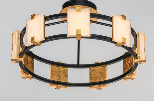Maxim Radiant 9 Light LED Flush Mount Model: 39530CYBKGL