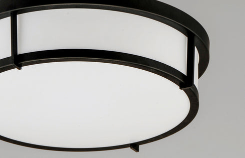 Maxim Rogue E26 Rogue 13'' 2 Light Flush Mount E26 Model: 10272WTBK