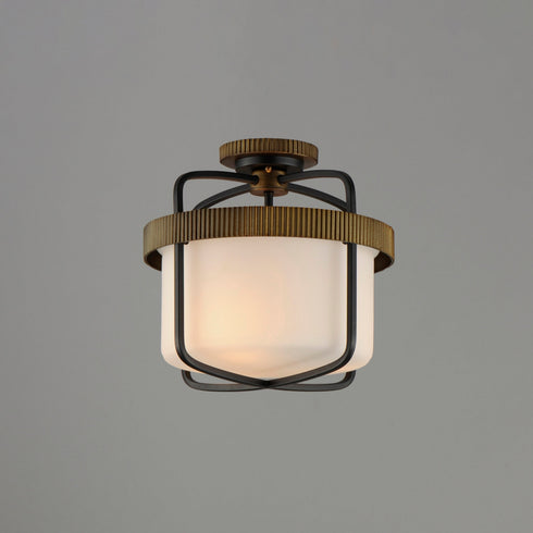 Maxim Ruffles Semi Flush Mount Model: 32650SWBKAB