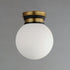 Maxim San Simeon Semi Flush Mount Model: 32481SWBKNAB