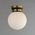 Maxim San Simeon Semi Flush Mount Model: 32481SWBKNAB