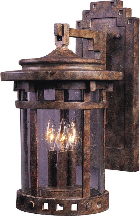 Maxim Santa Barbara Vx 3 Light Outdoor Wall Lantern Model: 40034CDSE